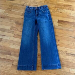 Stylish Blue Wide Leg Women's Jeans